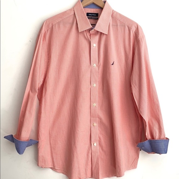 Nautica classic fit ocean washed check men’s shirt - Picture 9 of 11